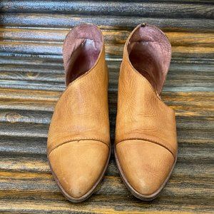 Free People Royale Brown Leather Flats